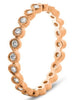 .47CT DIAMOND 14KT ROSE GOLD 3D ROUND INFINITY ETERNITY ANNIVERSARY LOVE RING