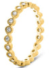 .47CT DIAMOND 14KT YELLOW GOLD 3D ROUND INFINITY ETERNITY ANNIVERSARY LOVE RING
