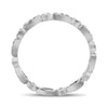 .22CT DIAMOND 14KT WHITE GOLD 3D FILIGREE MILGRAIN MULTI LEAF ANNIVERSARY RING