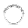 1.30CT DIAMOND PLATINUM CUSHION & ROUND 5 STONE SEMI ETERNITY ANNIVERSARY RING