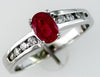.69CT DIAMOND & AAA RUBY 14KT WHITE GOLD 3D OVAL & ROUND CHANNEL FRIENDSHIP RING