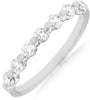 .5CT DIAMOND 14KT WHITE GOLD ROUND 7 STONE SHARED PRONG WEDDING ANNIVERSARY RING