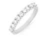 .65CT DIAMOND 14KT WHITE GOLD 3D CLASSIC ROUND 9 STONE WEDDING ANNIVERSARY RING