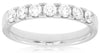 ESTATE .75CT DIAMOND 14KT WHITE GOLD 3D ROUND 7 STONE WEDDING ANNIVERSARY RING
