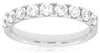 ESTATE 1.0CT DIAMOND 14KT WHITE GOLD 3D ROUND 9 STONE WEDDING ANNIVERSARY RING