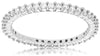 ESTATE .60CT DIAMOND 14KT WHITE GOLD ROUND SHARE PRONG ETERNITY ANNIVERSARY RING
