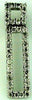 ESTATE .25CT DIAMOND 14KT WHITE GOLD SQUARE RECTANGULAR CLASSIC FLOATING PENDANT