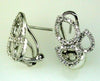 .31CT DIAMOND 14KT WHITE GOLD 3D MULTI LEAF TEAR DROP CLIP ON HANGING EARRINGS