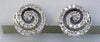 ESTATE .70CT DIAMOND 14KT WHITE GOLD 3D CLASSIC SWIRL STUD EARRINGS
