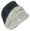 LARGE 1.72CT DIAMOND & AAA SAPPHIRE 14KT WHITE GOLD MULTI ROW ANNIVERSARY RING