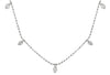 ESTATE 1.0CT DIAMOND 14KT WHITE GOLD 3D CLASSIC BY THE YARD FUN LOVE NECKLACE