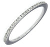 ESTATE .14CT DIAMOND 14KT WHITE GOLD SEMI ETERNITY 2MM WEDDING ANNIVERSARY RING