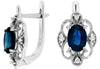 ESTATE .50CT DIAMOND 14KT WHITE GOLD 3D CLASSIC TEAR DROP HANGING EARRINGS