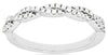 .23CT DIAMOND 14KT WHITE GOLD CLASSIC DOUBLE ROW INFINITY LOVE ANNIVERSARY RING