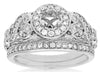 .83CT DIAMOND 14KT WHITE GOLD 3D FILIGREE ENGAGEMENT WEDDING RING SEMI MOUNT SET