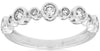 .50CT DIAMOND 14KT WHITE GOLD 3D CLASSIC BEZEL SEMI ETERNITY ANNIVERSARY RING