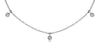 .14CT DIAMOND 14KT WHITE GOLD 3D BY THE YARD CHANDELIER FILIGREE LOVE NECKLACE
