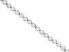 ESTATE .90CT DIAMOND 14KT WHITE GOLD 3D CLASSIC BEZEL TENNIS BRACELET