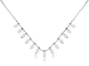 0.50CT DIAMOND 14KT WHITE GOLD 3D BY THE YARD CLASSIC DROP LOVE NECKLACE
