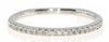 .11CT DIAMOND 18KT WHITE GOLD CLASSIC ROUND 2MM SEMI ETERNITY ANNIVERSARY RING