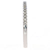 .11CT DIAMOND 18KT WHITE GOLD CLASSIC ROUND 2MM SEMI ETERNITY ANNIVERSARY RING