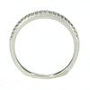 .11CT DIAMOND 18KT WHITE GOLD CLASSIC ROUND 2MM SEMI ETERNITY ANNIVERSARY RING
